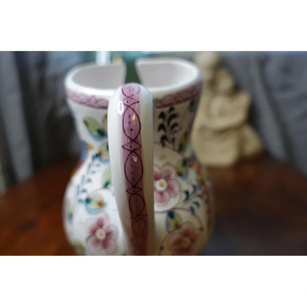 Estrela de Conimbriga Portugal ceramic pottery pitcher| artist signed and number